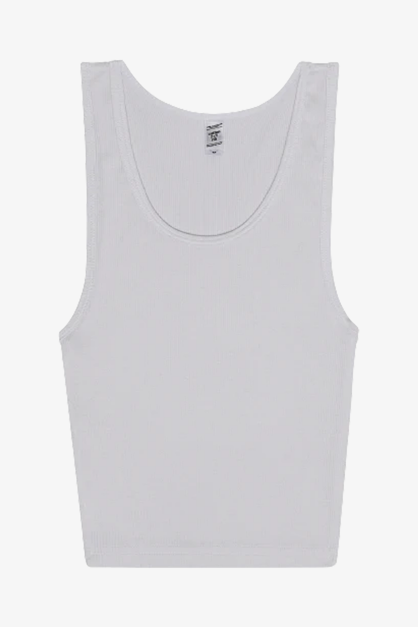 LA Apparel - 21308 Rib Crop Blank Tank