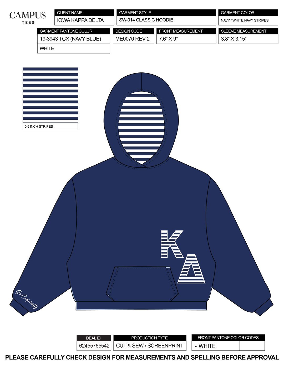 Iowa State Kappa Delta Custom Merch