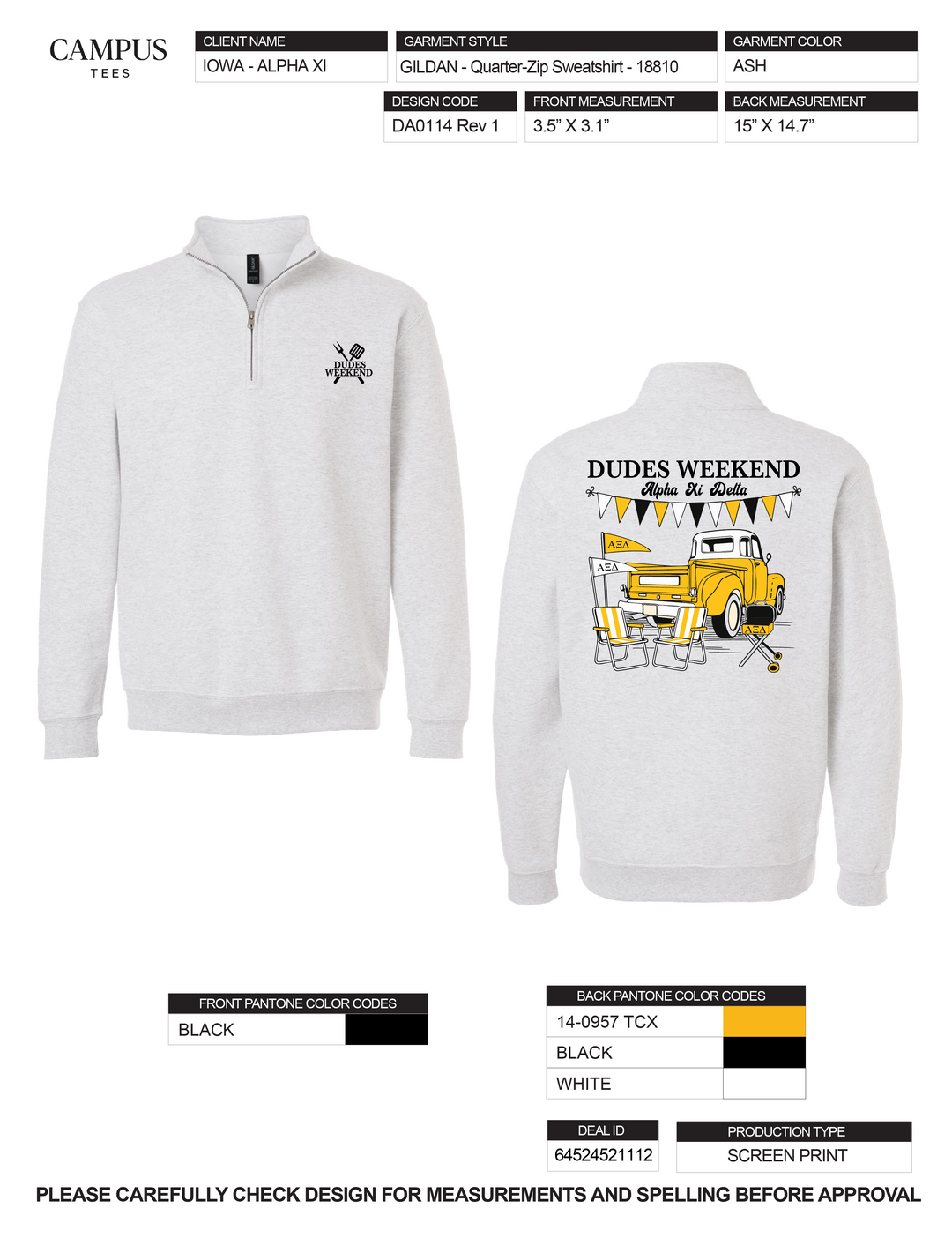 University of Iowa Alpha Xi Delta Custom Merch