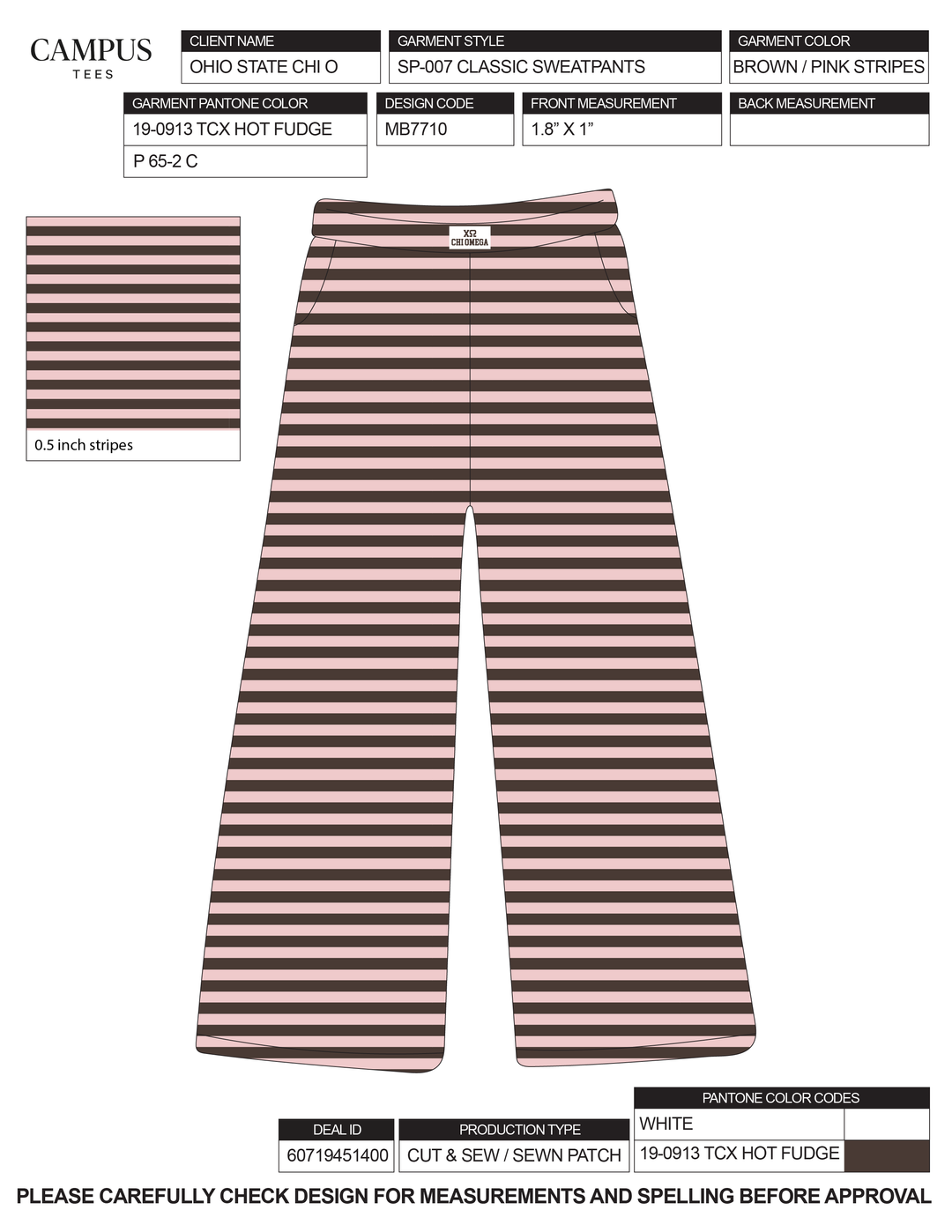 Ohio State Chi Omega Custom Merch