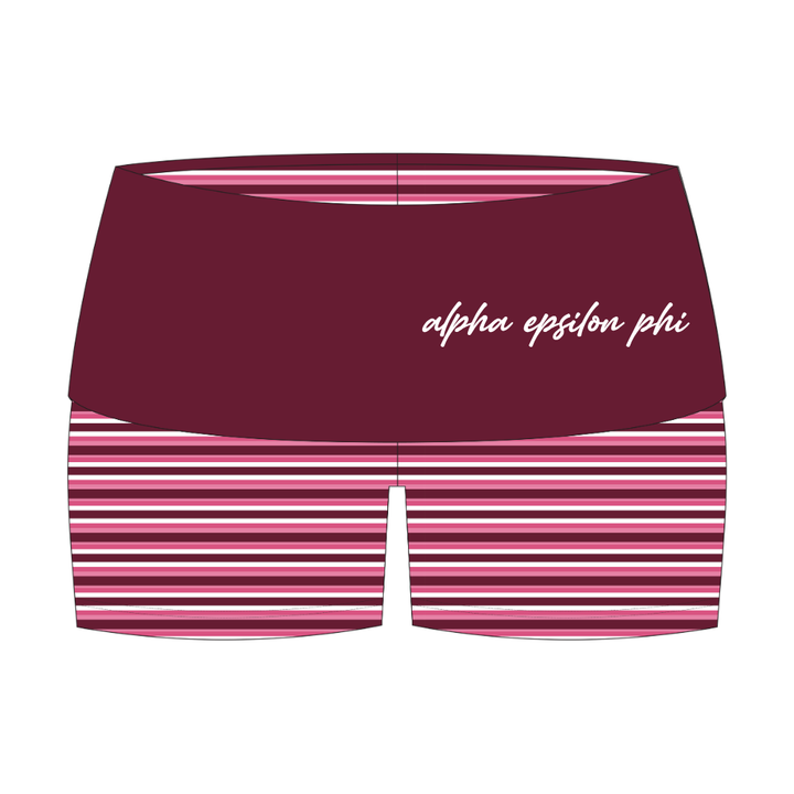 Alpha Epsilon Phi Fold Over Shorts (PREORDER)