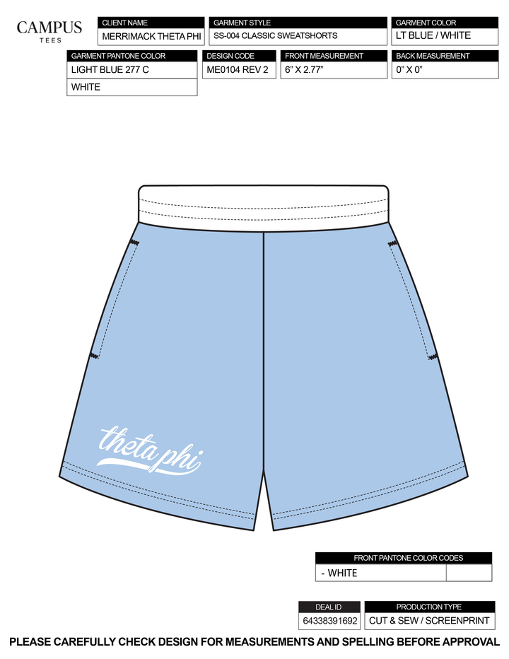 Merrimack Theta Phi Alpha Custom Merch