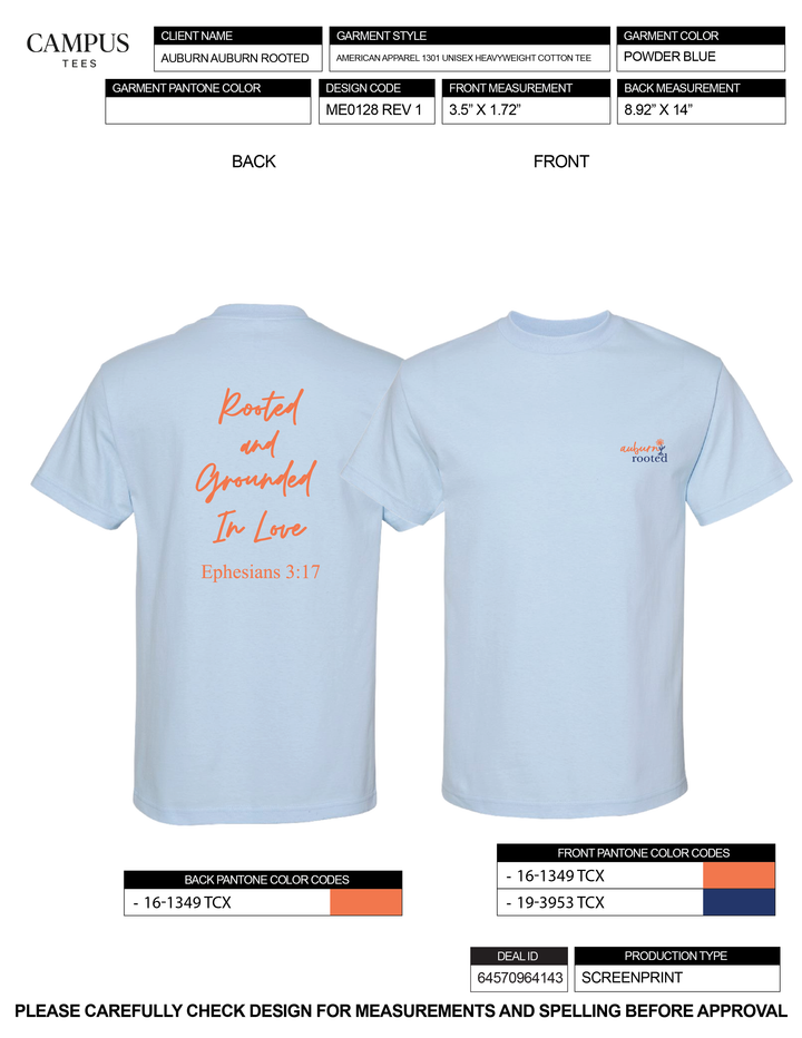 Auburn Auburn Rooted Custom Merch