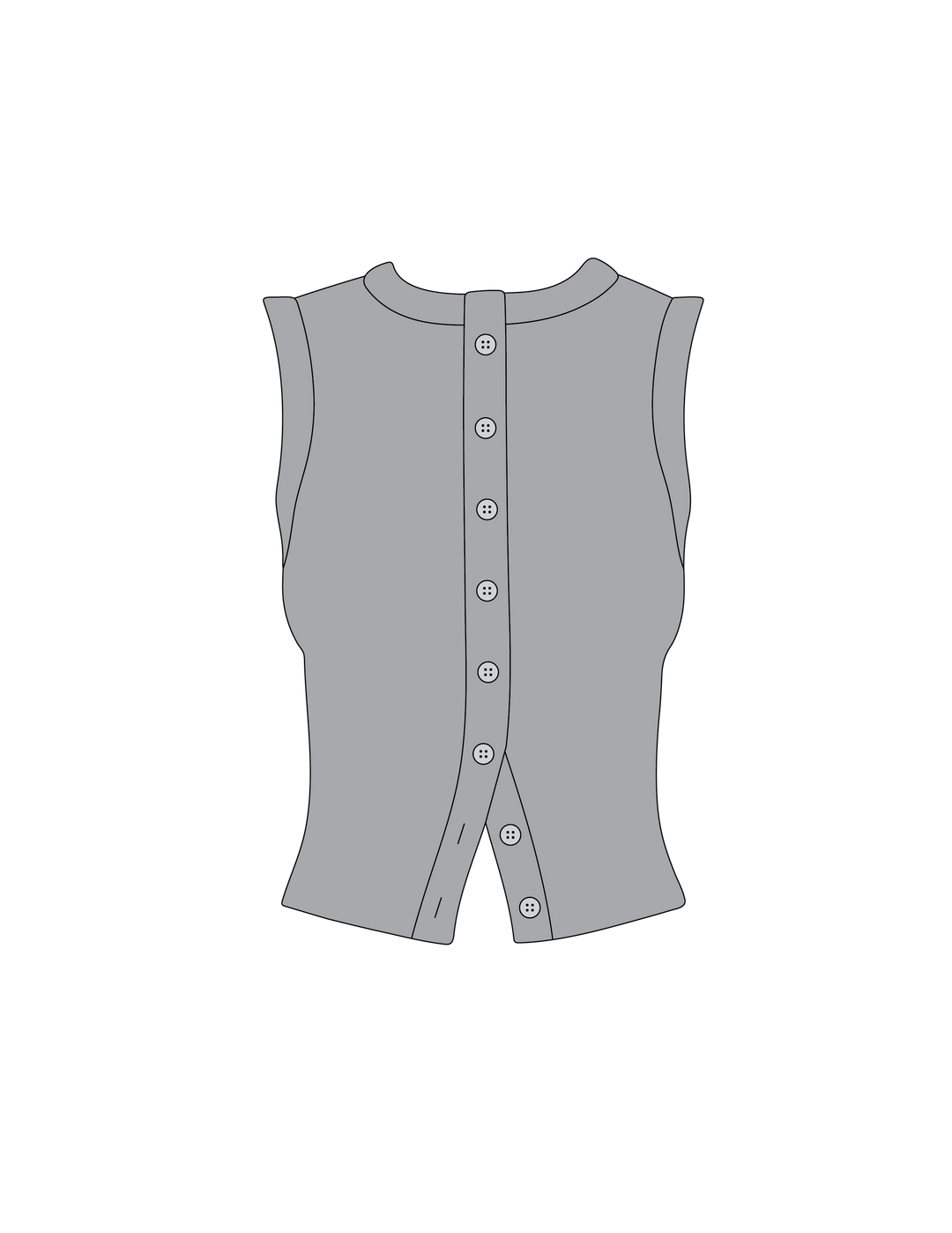 TN-020 BUTTON TANK ($30-$40)