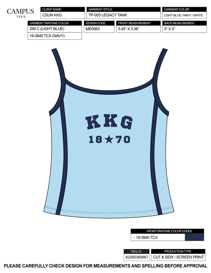 CSU Northridge KKG Custom Merch