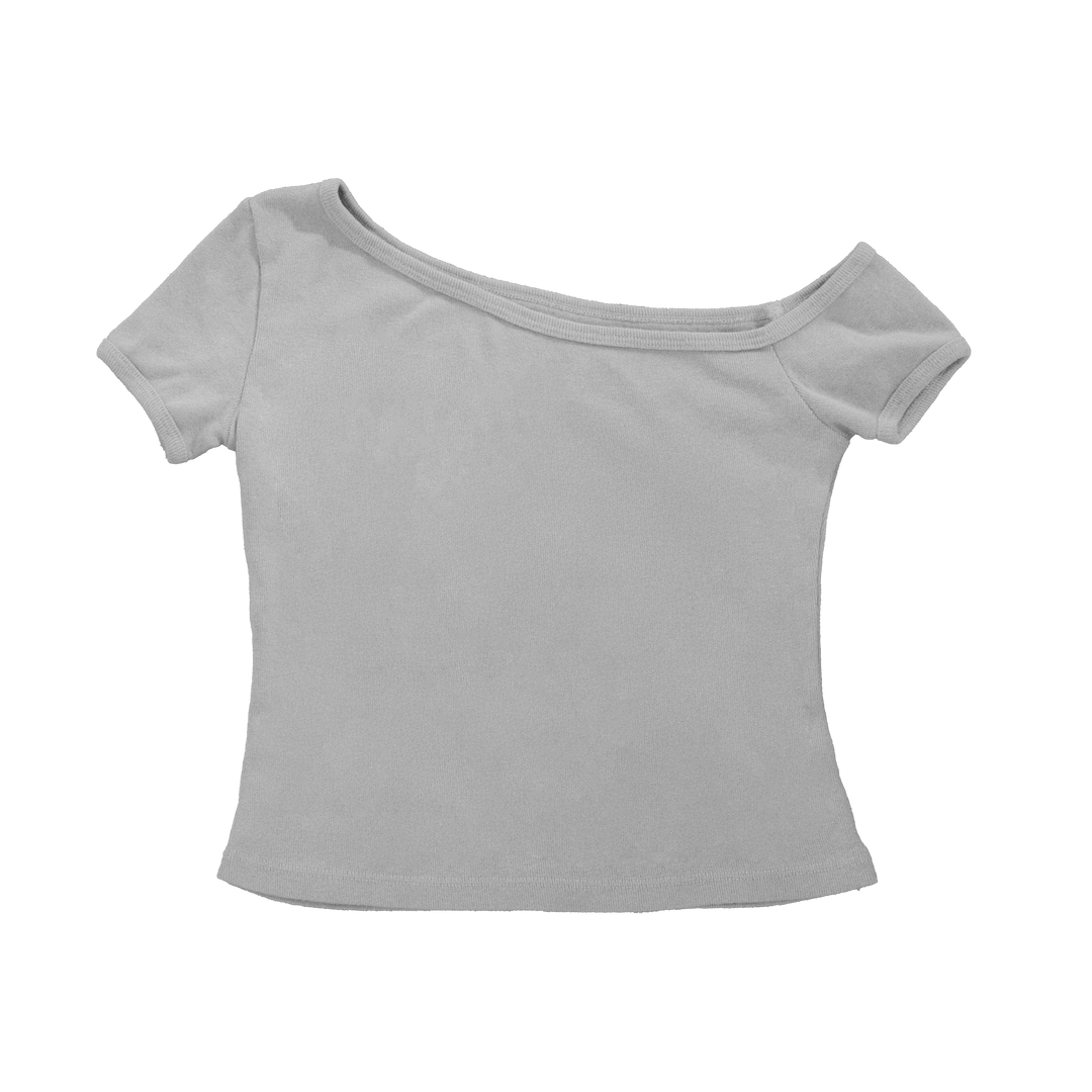 TP-021 CONTRAST OFF SHOULDER TEE ($29-$35)