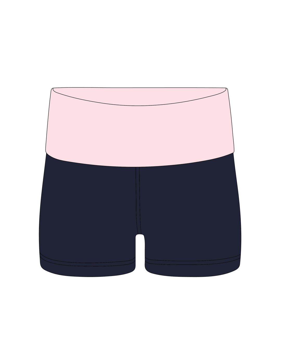 SS-026 FOLD OVER SHORTS ($30-$40)