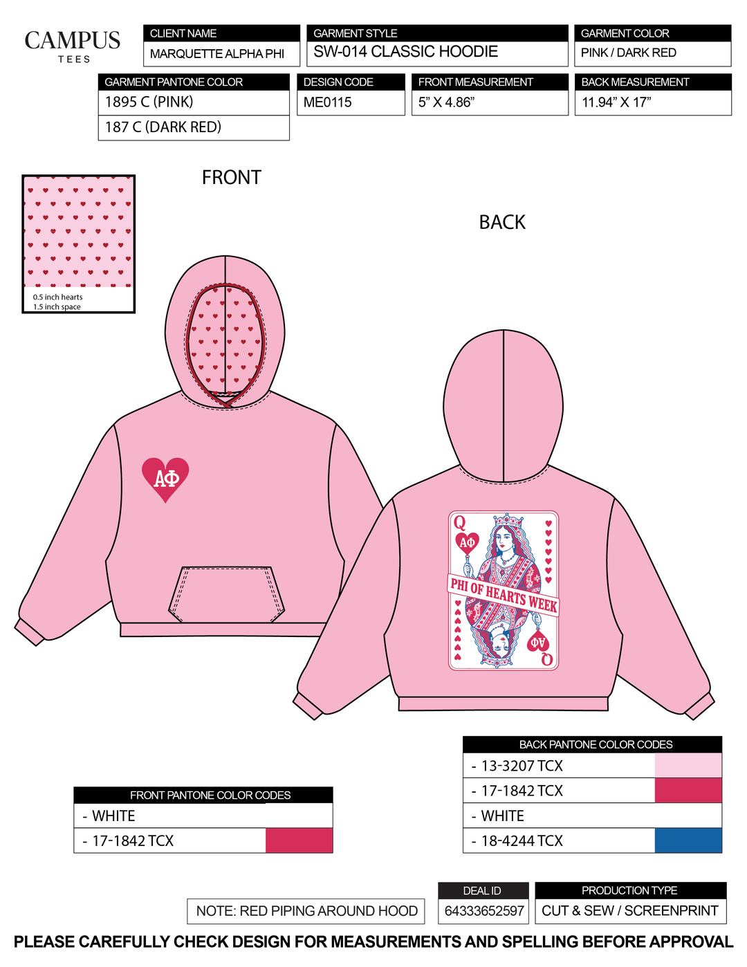 Marquette Alpha Phi Custom Merch