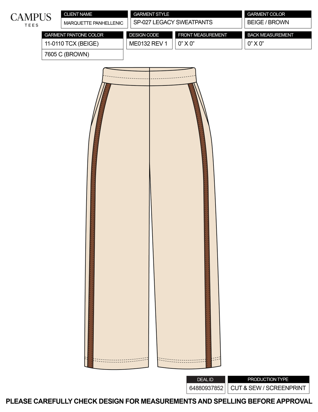 Marquette Panhellenic Custom Merch