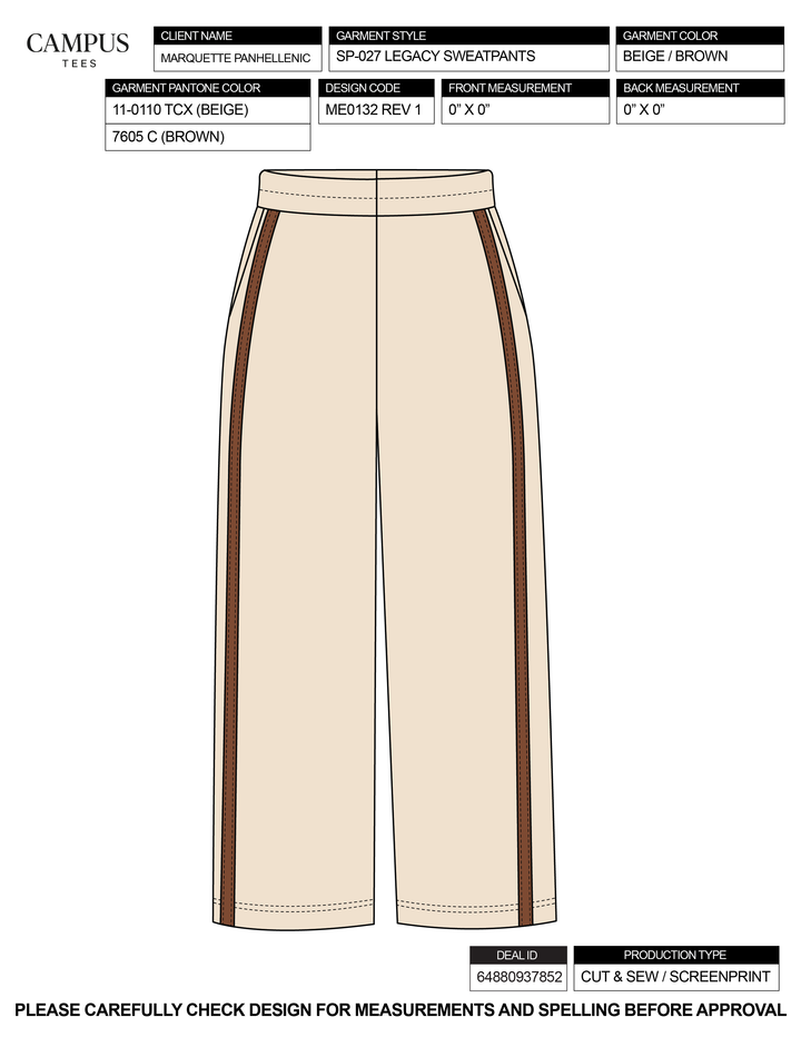 Marquette Panhellenic Custom Merch