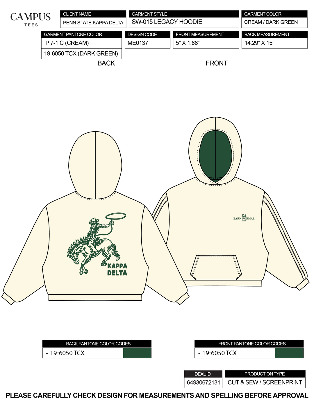 Penn State Kappa Delta Custom Merch