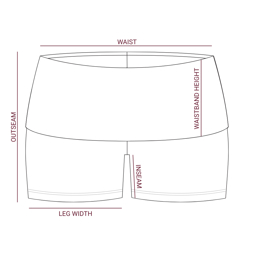 Gamma Phi Beta Fold Over Shorts (PREORDER)