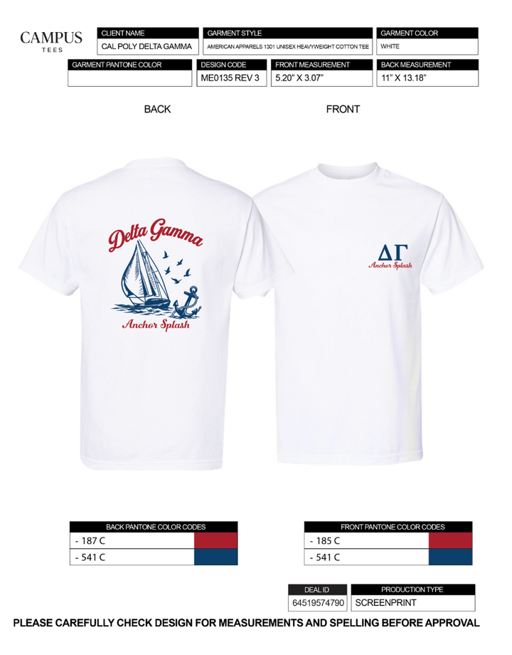 Cal Poly SLO Delta Gamma Anchor Splash
