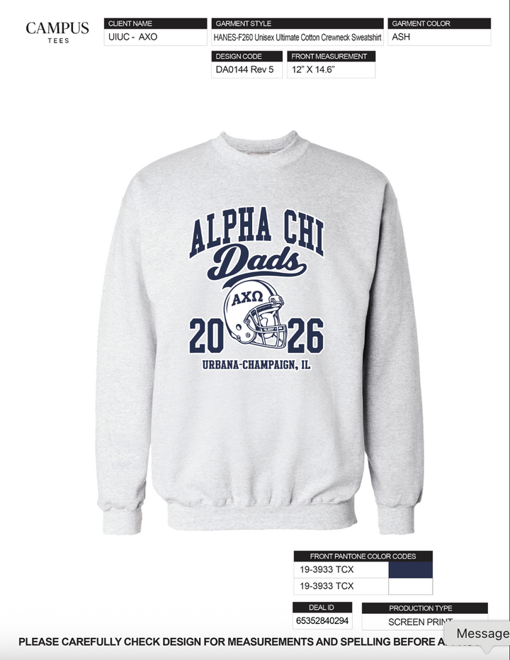 UIUC Alpha Chi Omega Dad&