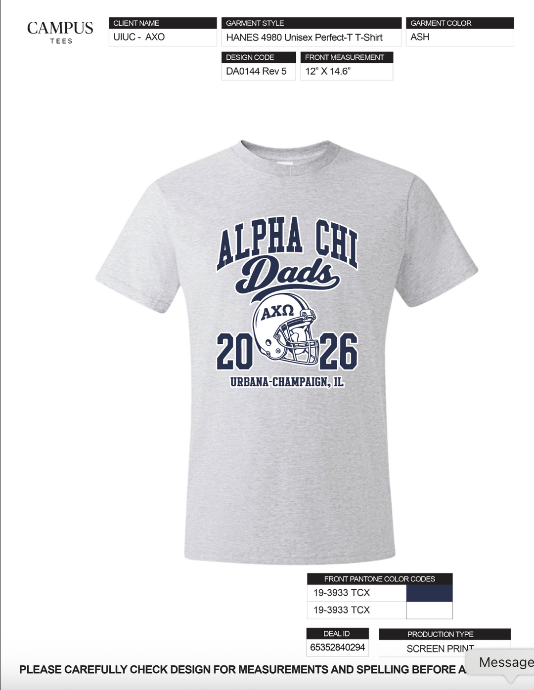 UIUC Alpha Chi Omega Dad&