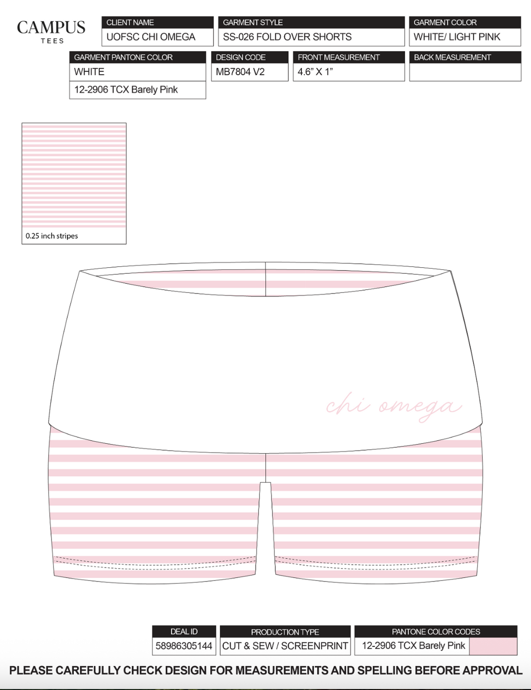 University of South Carolina Chi Omega Custom Merch