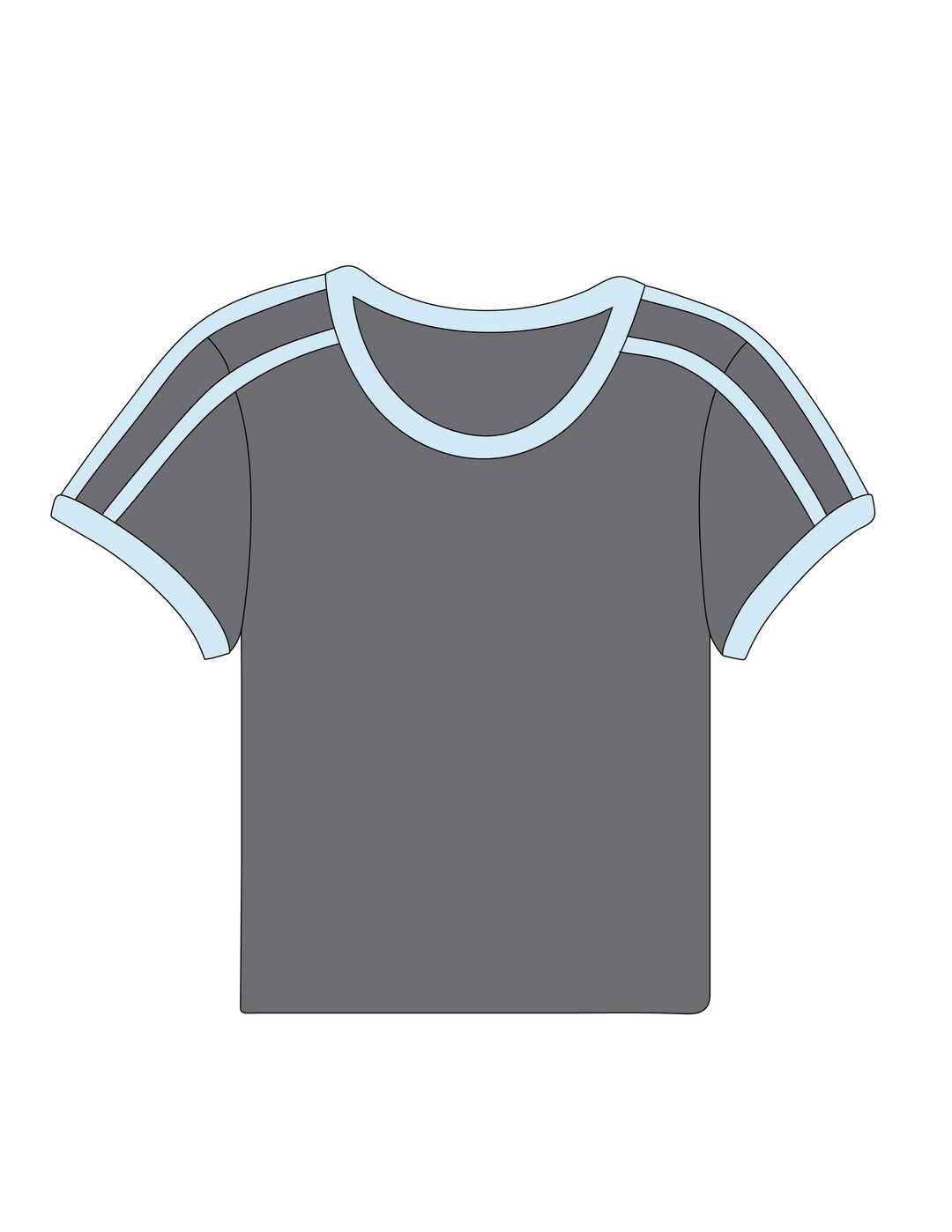 SH-011 VARSITY BABY TEE ($29-$38)