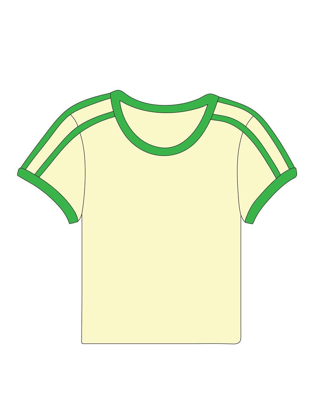 SH-011 VARSITY BABY TEE ($29-$38)