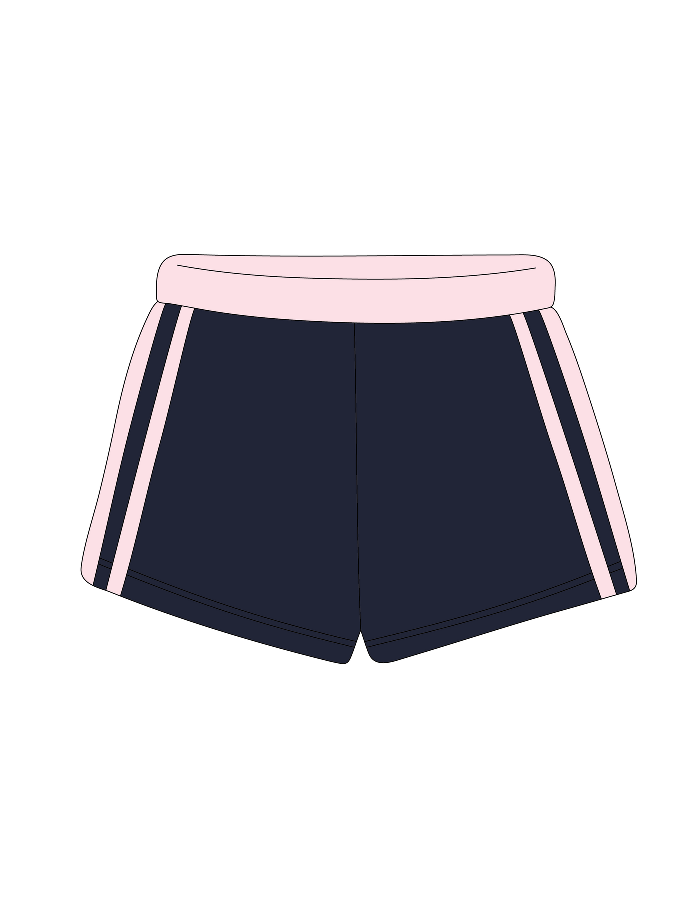 1008. LEGACY STRIPED SWEATSHORTS