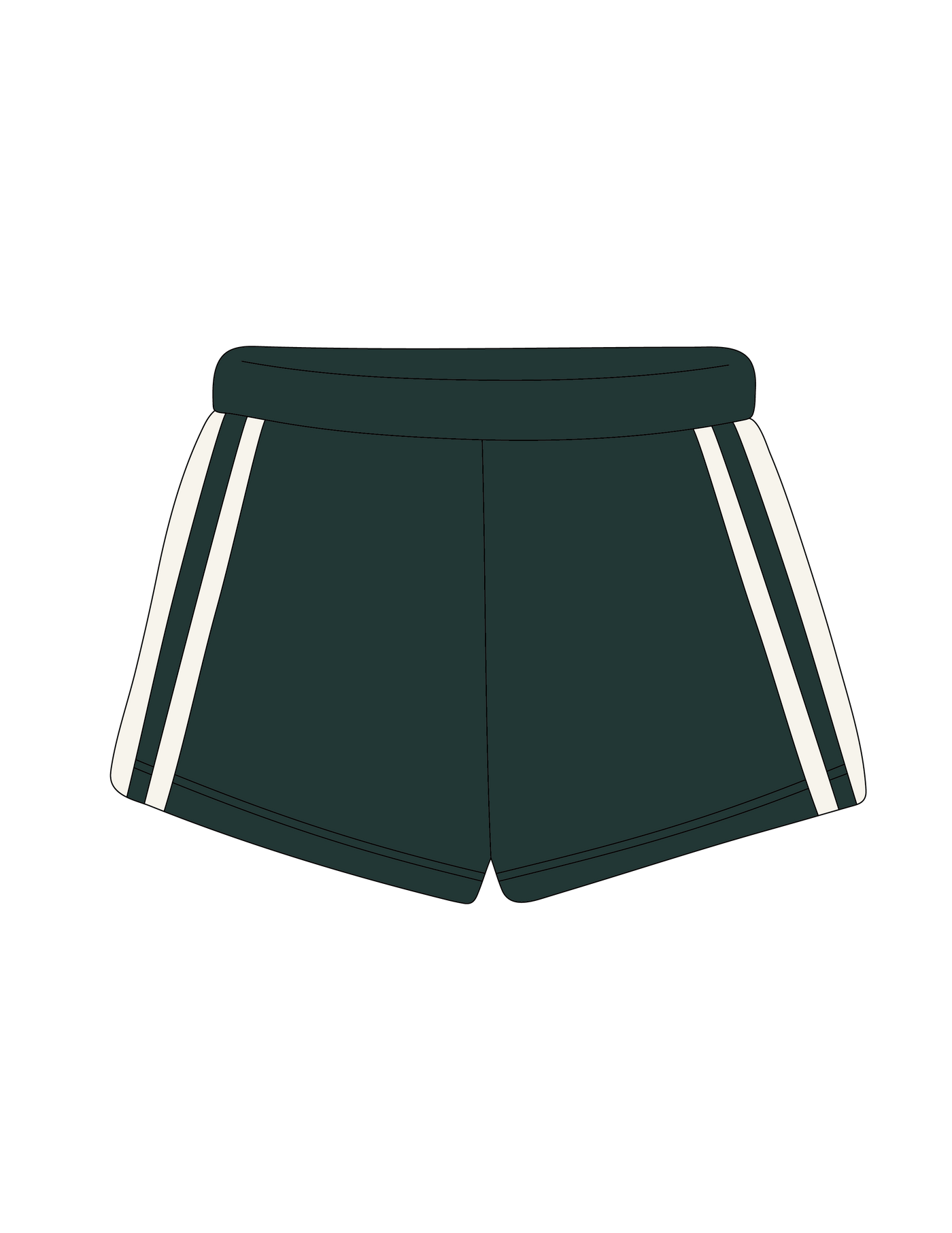 1008. LEGACY STRIPED SWEATSHORTS