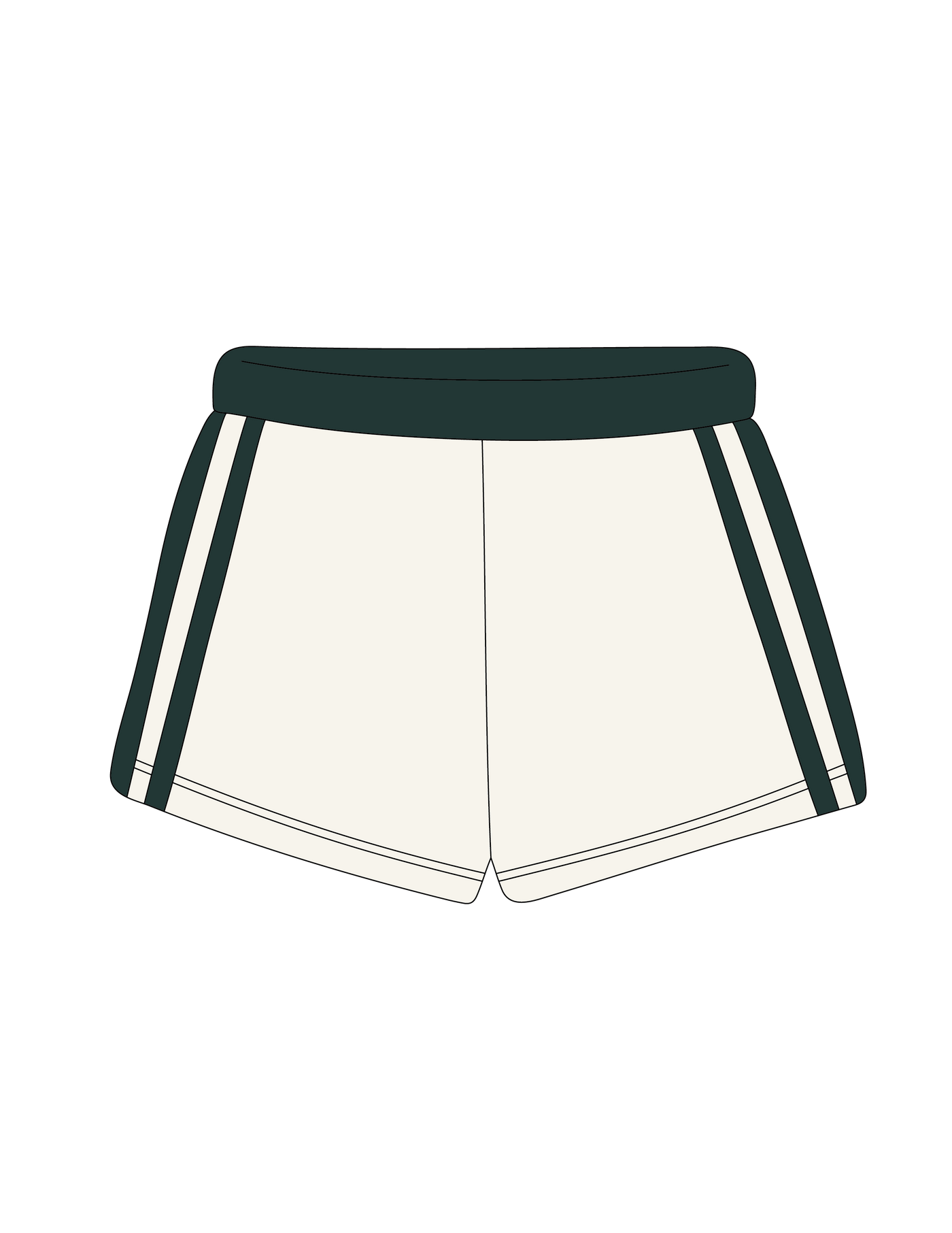 1008. LEGACY STRIPED SWEATSHORTS