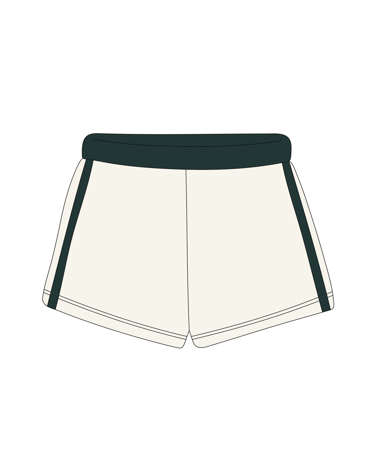 1008. LEGACY STRIPED SWEATSHORTS