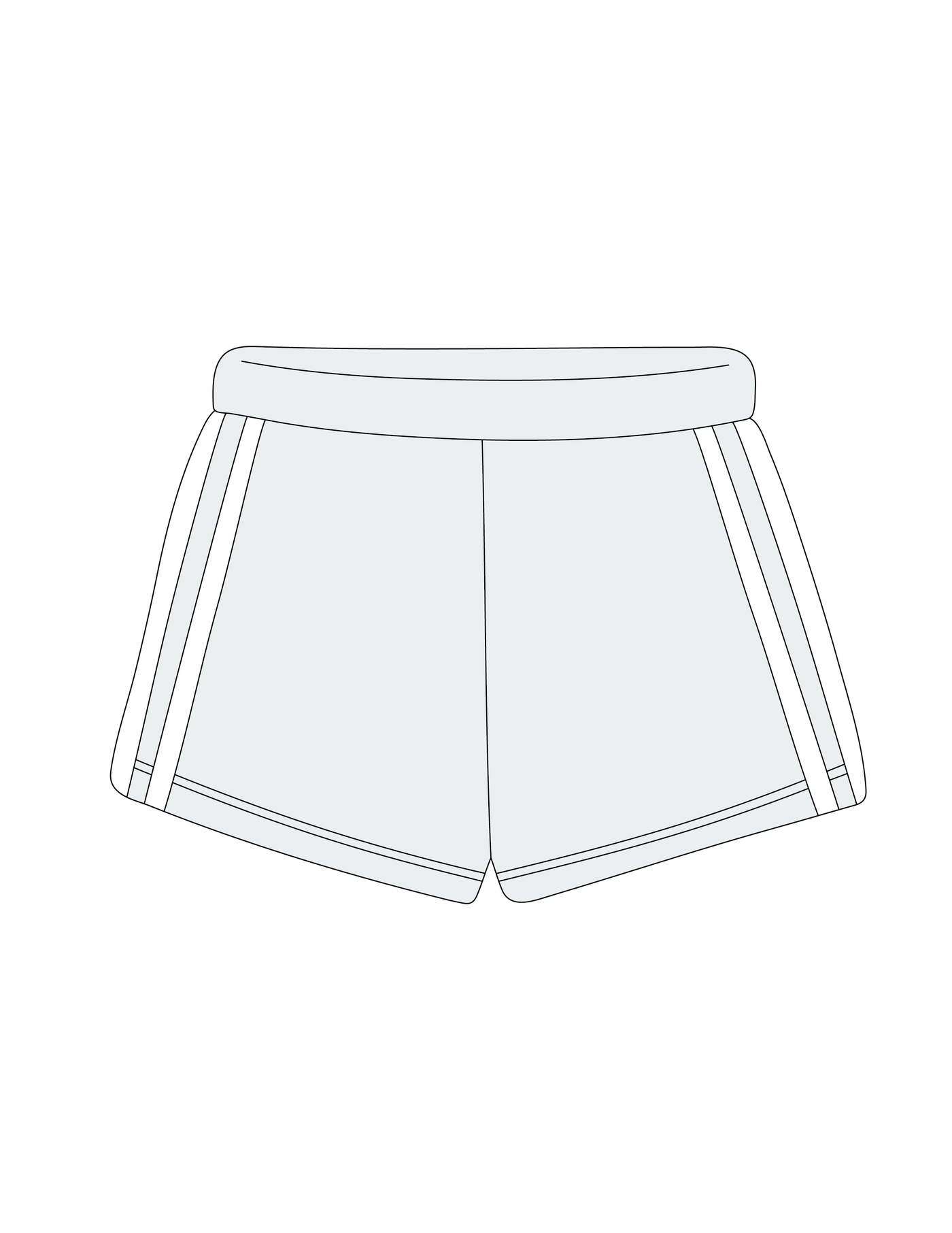 1008. LEGACY STRIPED SWEATSHORTS