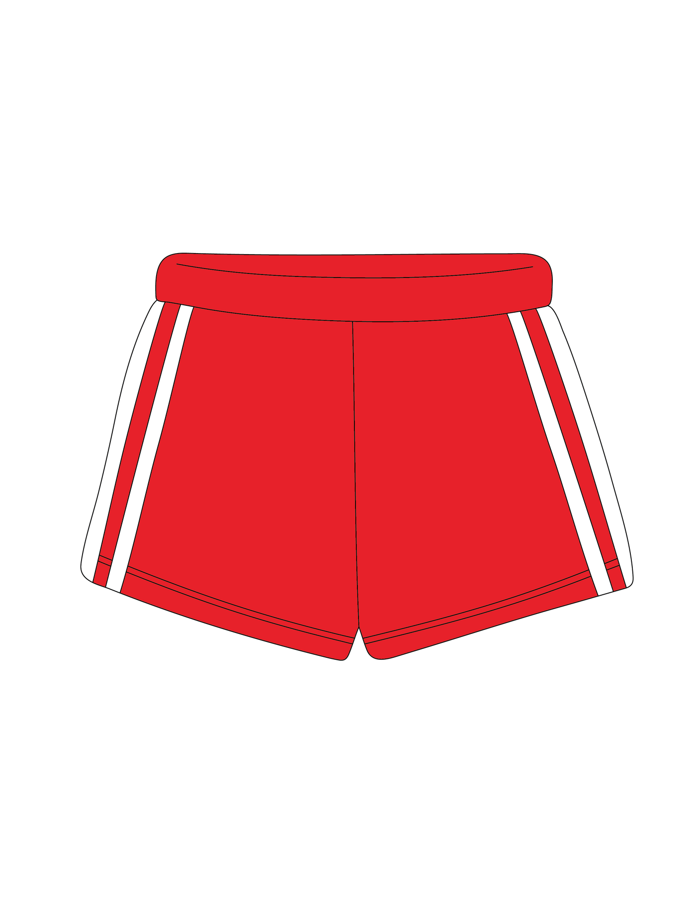 1008. LEGACY STRIPED SWEATSHORTS