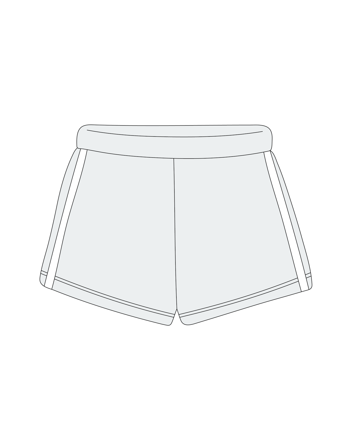 1008. LEGACY STRIPED SWEATSHORTS