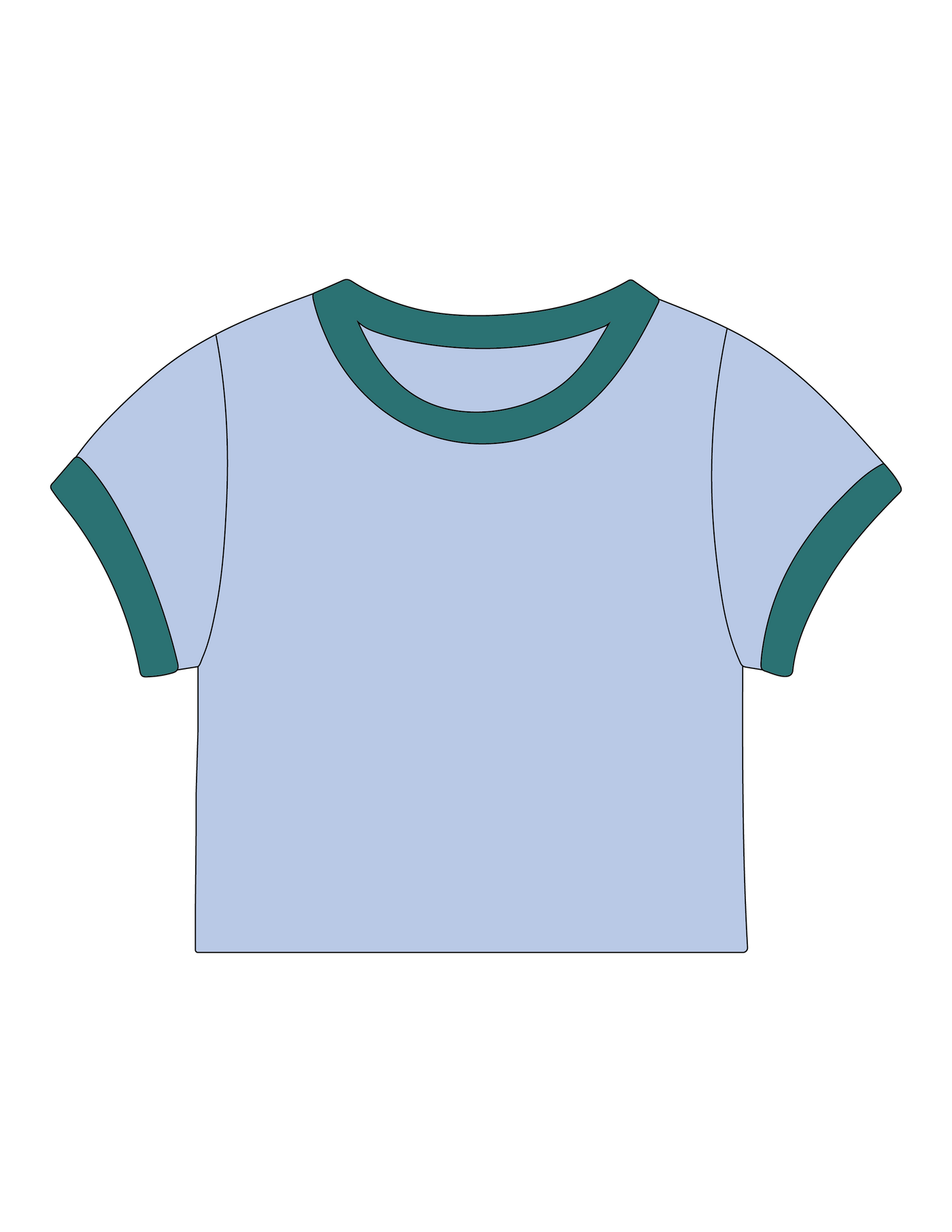1022. RINGER BABY TEE