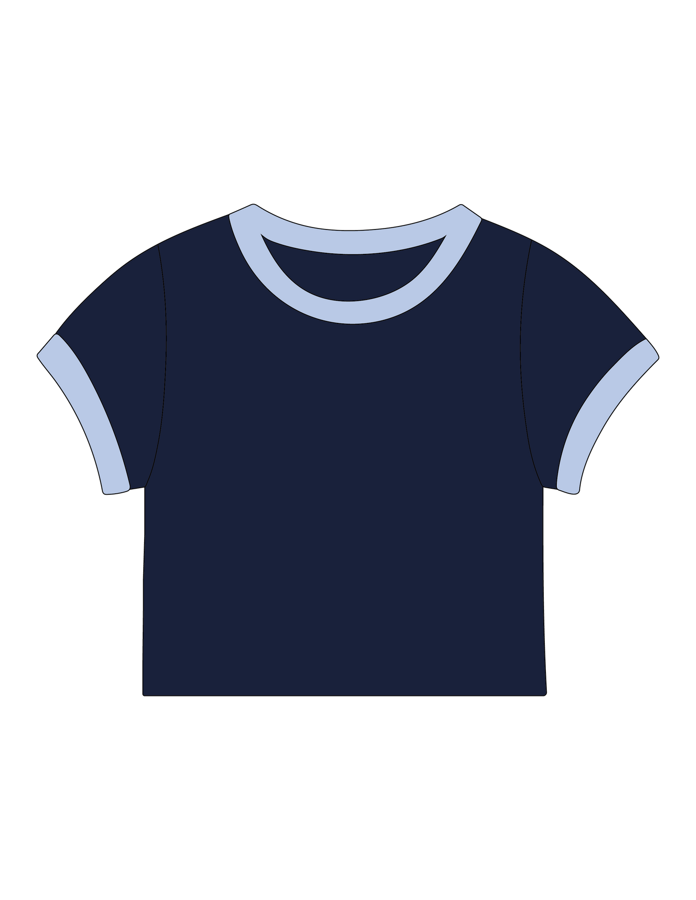 1022. RINGER BABY TEE