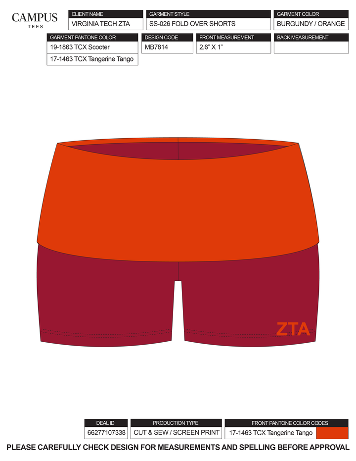 VT Zeta Tau Alpha Custom Merch