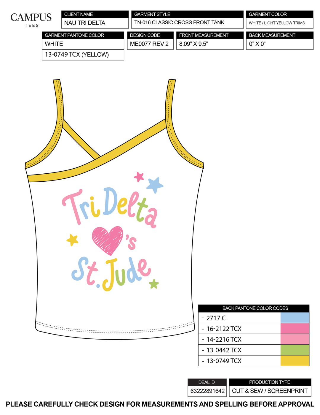 NAU Tri Delta Custom Merch